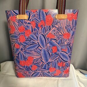 Consuela Loretta Breezy Everyday Tote Bag Purse Pink Purple Glitter EUC